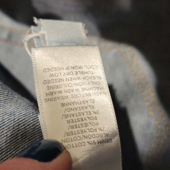 ❤️ ANN TAYLOR LOFT DISTRESSED MODERN STRAIGHT LEG JEANS, 00P (24 PETITE) - Picture 3 of 4